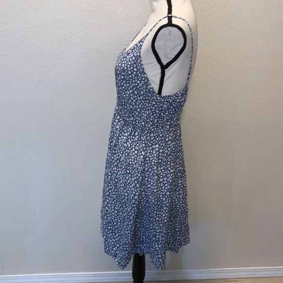 Shein blue floral summer lightweight spaghetti strap mini dress - Picture 4 of 8